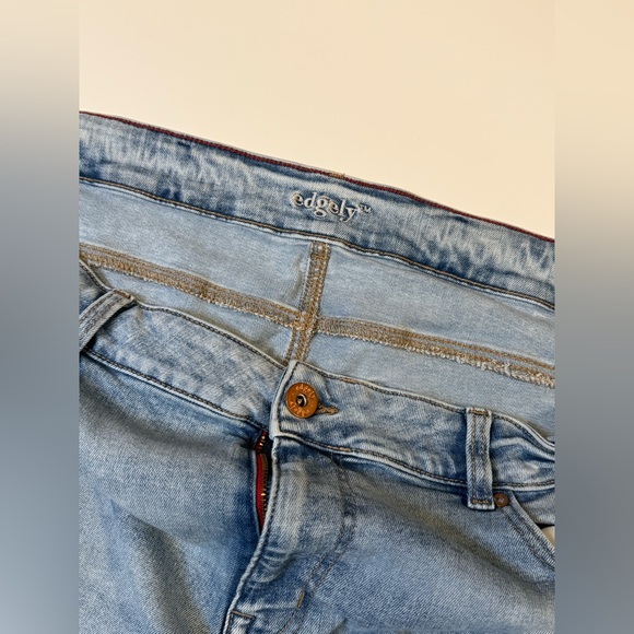 Classic Blue Women's Flare Jeans - Picture 3 of 5